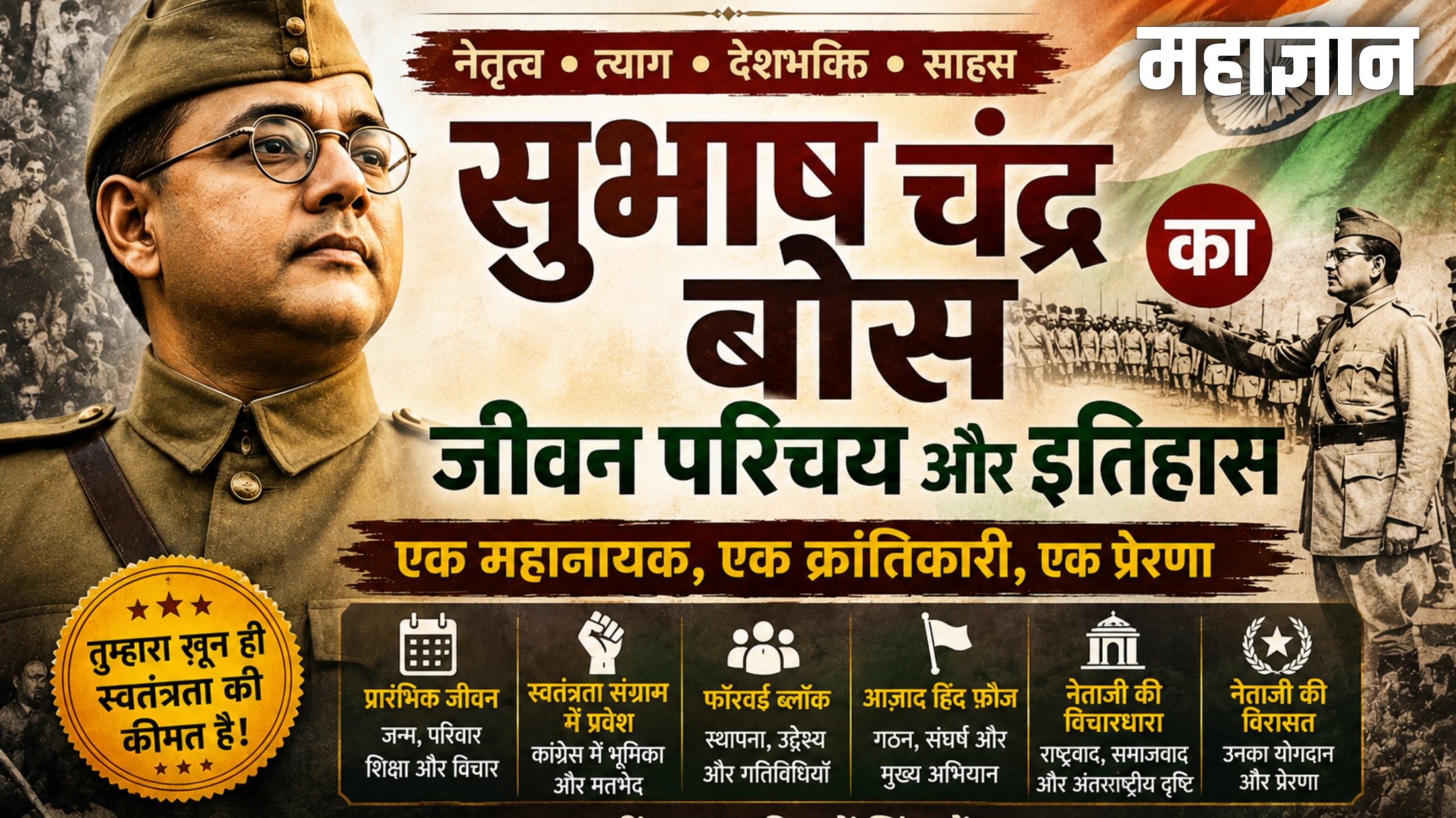 सुभाष चंद्र बोस का जीवन परिचय और इतिहास