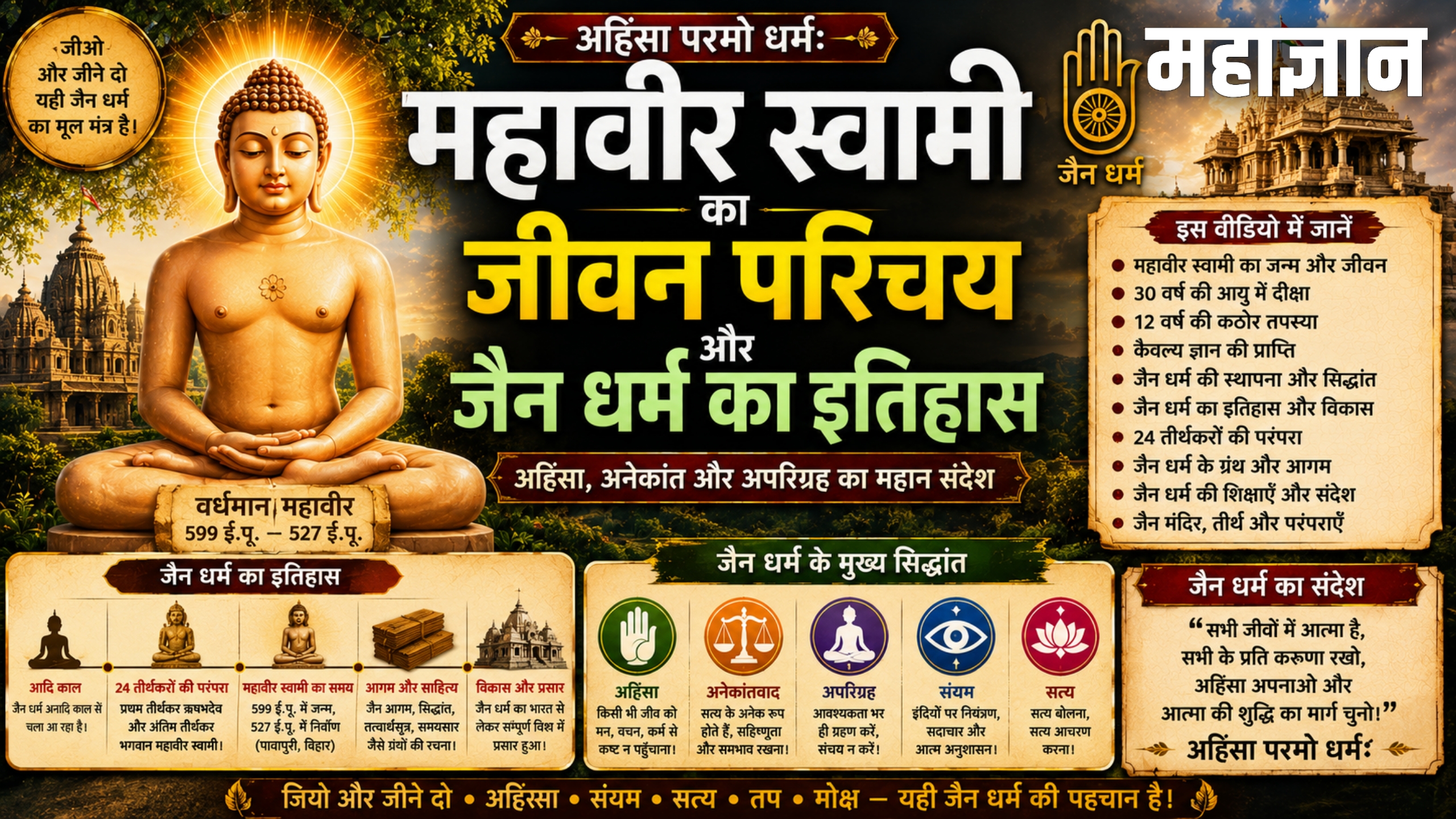 महावीर स्वामी का जीवन परिचय और जैन धर्म का इतिहास