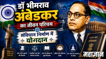 डॉ. भीमराव अंबेडकर का जीवन परिचय और संविधान निर्माण में योगदान