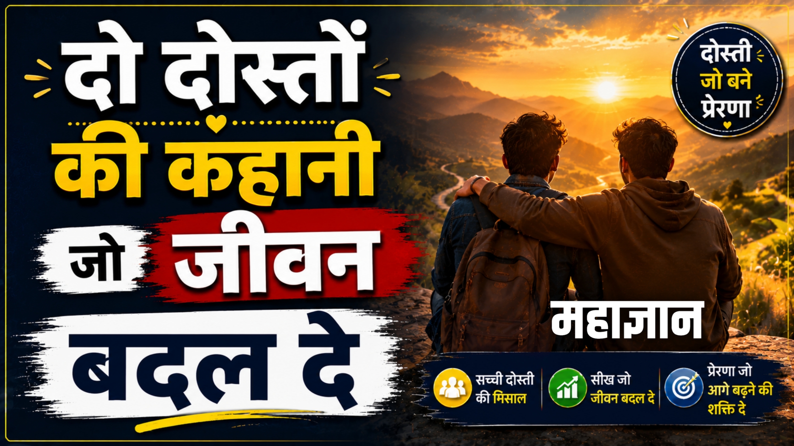 दो दोस्तों की कहानी जो जीवन बदल दे